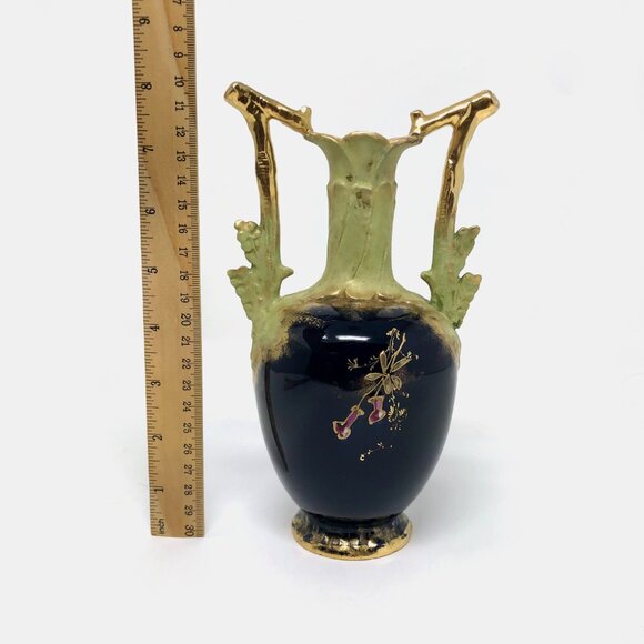 Antique Hand Painted Austrian Vase - Picture 2 of 11